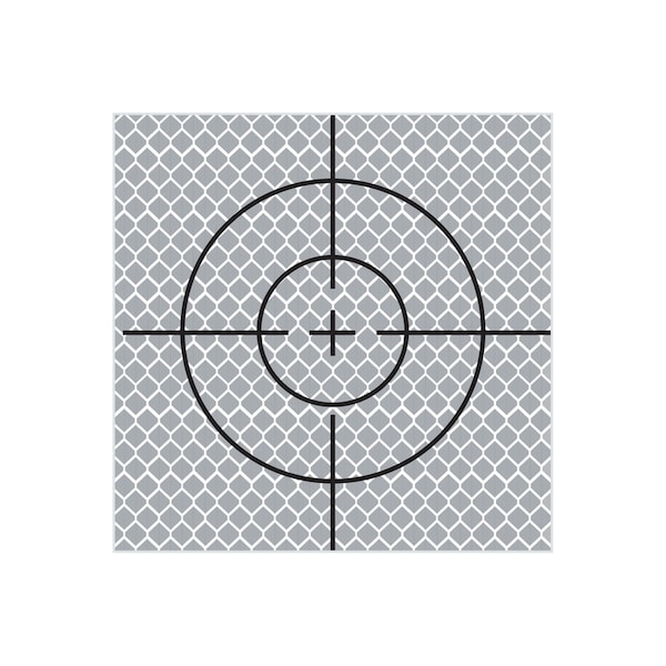 Sitepro RT90MM Reflective Retro Target, 90mm x 90mm (10-PACK) 03-RT90MM - main